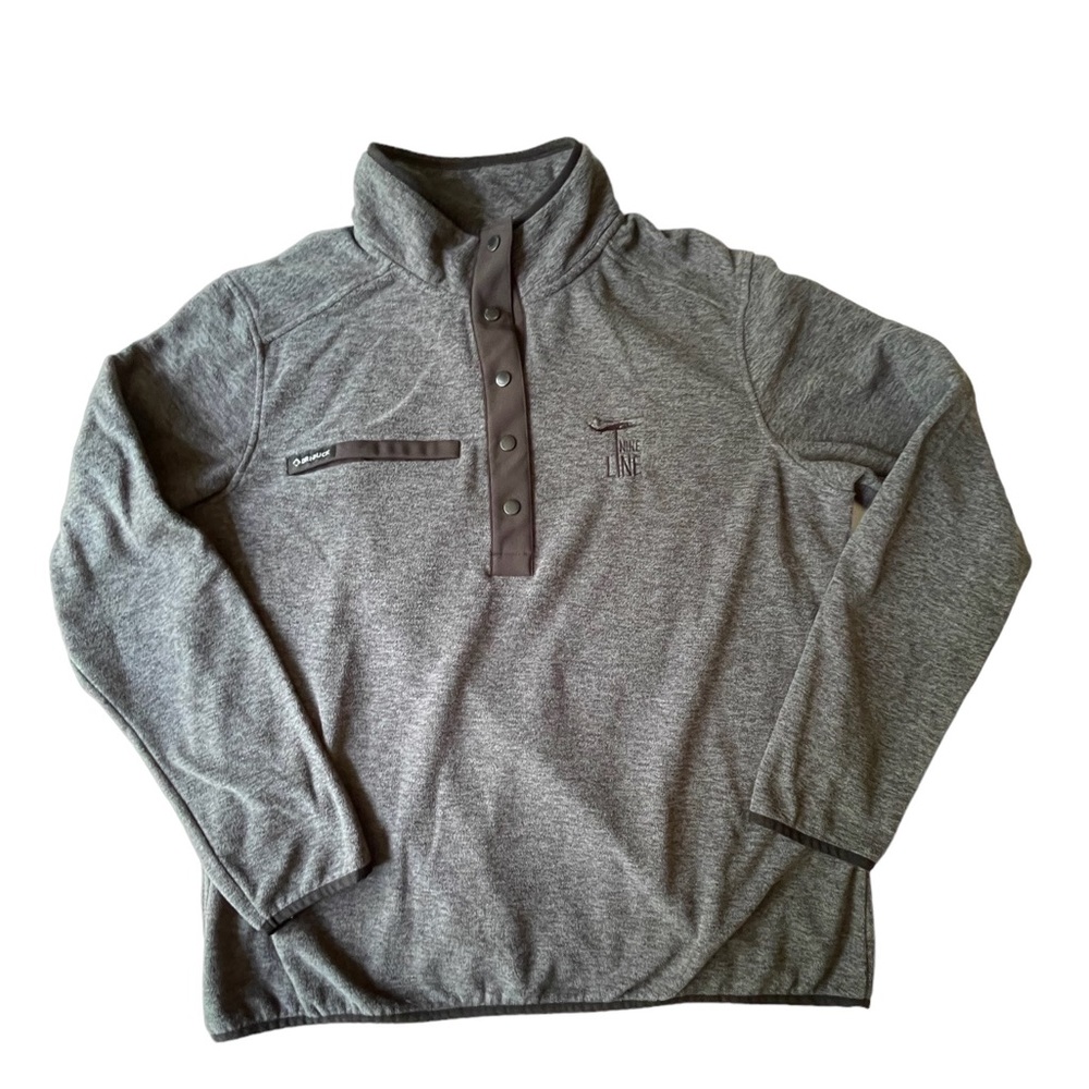 Charcoal Button-Up Women's Hoodie
